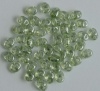 Superduo Green Crystal Lt Green Shimmer Miniduo 00030-14457 Czech Beads  x 10g